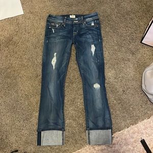 Hudson Straight Jeans w/ Cuff